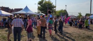 Decorah Pride 2023 crowd scene